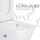 Унітаз підлоговий Qtap Tern Ultra Quiet безобідковий з сидінням та бачком Soft-Close QT17222175AUQ1W White - изображение 5