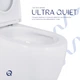 Унитаз напольный Qtap Robin New Ultra Quiet безободковый с сиденьем Soft-Close WHITE QT13226083AW - изображение 5