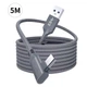 Кабель Oculus Link для Meta Quest 2, 3, 3S, Pico 4 USB 3.2 Серый, 5 метров - изображение 3