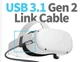Кабель Oculus Link для Meta Quest 2, 3, 3S, Pico 4 USB 3.2 Серый, 5 метров - изображение 6