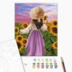 Картина по номерам 40х50 см. Леди в подсолнухах Brushme BS51571 - изображение 2