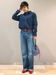 Рубашка джинсовая женская UNIQLO 705742609 S Синяя (1159826153) - изображение 3