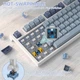 Бездротова механічна Клавіатура Attack Shark K86, Blue Whale Axis, Bluetooth/2,4g з міні-дисплеєм та поворотною кнопкою гучності, Hot-Swap, RGB-підсвічування, - зображення 4