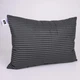 Подушка MirSon №0112 Сolor Fun Line 17-0611 Stripe Black Tencel средняя 50x70 см (2200010863468) - изображение 2