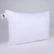 Подушка MirSon №0124 Сolor Fun Line 17-0605 Stripe White Шерсть средняя 50x70 см (2200010864571) - изображение 2