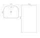 Раковина моноблок MIXXUS PREMIUM DIVERSE-1102 MARBLE 460х380х840mm (отвір під змішувач, перелив) (MP6576) - изображение 3