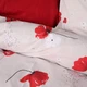 Простынь MirSon двуспальная 180x220 см 17-0754 Scarlet Poppies Ranforce Elite (2200010933635) - изображение 5