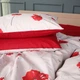 Простынь MirSon King Size 220x240 см 17-0754 Scarlet Poppies Ranforce Elite (2200010933505) - изображение 3