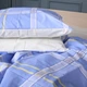 Комплект постельного белья Mirson Двуспальный 175х210 см 17-0766 Checkered blue Бязь (2200010939460) - изображение 3