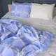 Комплект постельного белья Mirson King Size 220х240 см 17-0766 Checkered blue Бязь (2200010939521) - изображение 1