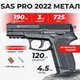 Пневматический пистолет SAS Pro 2022 Sig Sauer SP2022, метал со2 с пулями - изображение 1