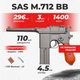 Пневматический пистолет SAS Mauser SAS M.712 Blowback, металл с со2 с пулями - изображение 1