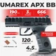 Пневматический пистолет Umarex Beretta APX Blowback black, металл с со2 балонами с пулями - изображение 1