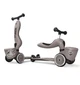 Самокат триколісний з сидінням Scoot and Ride Highwaykick 1, Lifestyle Brown Lines - зображення 1