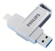 Флеш накопитель Philips 2в1 OTG TYPE-C 3.2 / TYPE-A 3.2, 512GB, скорость записи до 150мб/с - изображение 1