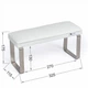 Маникюрная подставка для рук (Подлокотник) ECO STAND ELEGANCE на металлических ножках, белая - изображение 6