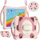 Чохол ARM Cover Apple iPad Air 4 (10.9) протиударний з ручками і ременем Pink - зображення 12