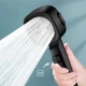 Душова лійка турболійка Turbo Shower Head Black Plastic - изображение 4