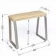 Подставка для ног ECO STAND PADIX на металлических ножках, бежевая - изображение 6