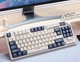 Бездротова механічна Клавіатура Attack Shark K86, Blue Whale Axis, Bluetooth/2,4g з міні-дисплеєм та поворотною кнопкою гучності, Hot-Swap, RGB-підсвічування, White-Blue - зображення 5
