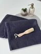 Махровий рушник Ideal Textile однотонний графітовий 70х140 см 100% бавовна 450 г/м2 - зображення 2