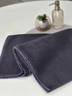 Банное махровое полотенце для сауны Ideal Textile 100х150 см графит двухнитка 450 г/м2 - изображение 3