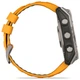 Спортивные часы GARMIN Fenix 8 51mm AMOLED Sapphire Graphite DLC Titanium with Spark Orange Silicone Band - изображение 8