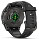 Спортивные часы Garmin Fenix 8 43mm AMOLED Sapphire Carbon Gray DLC Titanium with Black Silicone Band - изображение 2