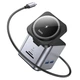 USB хаб с беспроводной зарядкой Hoco Effortless 9in1 (3USB, HDMI, RJ45,100W, SD, TF). Grey - изображение 3