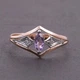 Кольцо из красного и белого золота с маркизом 18 K-0135 - изображение 3