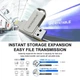 Флешка металева 2в1 256ГБ USB-Lightning для Apple iPhone, iPad, iPod, комп'ютера Microdrive 256GB OTG - изображение 6