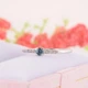Кольцо из белого золота с топазом 19 K-0013 - изображение 4