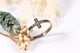 Кольцо крестик из белого золота с фианитами 16 K-0317 - изображение 1
