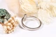 Кольцо крестик из белого золота с фианитами 16 K-0317 - изображение 4