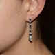 Женские сережки из белого золота S-0049 - изображение 1
