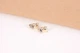 Детские сережки из желтого и белого золота Hello Kitty S-0059 - изображение 1