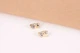 Детские сережки из желтого и белого золота Hello Kitty S-0059 - изображение 3