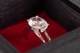 Золотое кольцо с розовым кварцем 22 K-0028 - изображение 1