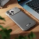 Накладка Leather Aromatherapy Metal Magnetic для iPhone 13 Pro Grey - зображення 1