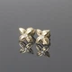 Сережки гвоздики з жовтого золота S-0050 - зображення 4