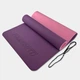 Коврик для фитнеса и йоги EasyFit TPE+TC двухслойный со стяжками 183х61х0,6 см Фиолетовый с розовым (33-102-EF-1924-VP) - изображение 2