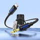 Аудиокабель Borofone BL20 3,5 мм Jack – USB Type-C, 1 м, позолоченные контакты, силиконовая оплётка Black - изображение 5