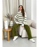 Жіночі штани вільного крою машинної в'язки Jolie ARTKNIT L-XL, 170-175см Зелений (ak28185) - зображення 5