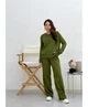 Жіночі штани вільного крою машинної в'язки Jolie ARTKNIT L-XL, 170-175см Зелений (ak28185) - зображення 7