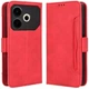Чохол-книжка з кишеньками Deexe Wallet Stand для TECNO Pova 6 Neo - Red - зображення 1