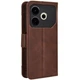 Чохол-книжка з кишеньками Deexe Wallet Stand для TECNO Pova 6 Neo - Brown - зображення 7