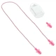 Беруши для плавания на шнурке Ear Plug YINGFA R086 (силикон, розовый) - изображение 3