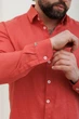 Льняная рубашка VIL'NI Линкольн терракотовый 50 - изображение 5