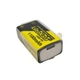 Акумулятор крона літієвий LiitoKala USB-9V (6F22) 1100mAh 9V Li-Ion Перезаряджається від Type-C Yellow - зображення 1