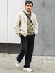 Куртка демисезонная Шерпа мужская Uniqlo 687606561 M Бежевая (1159826531) - изображение 2